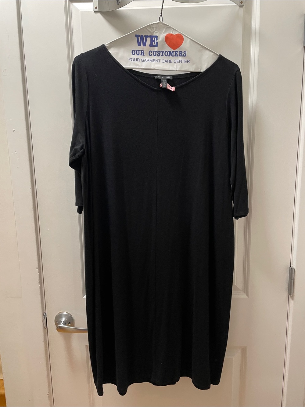 Eileen Fisher Black Midi Dress